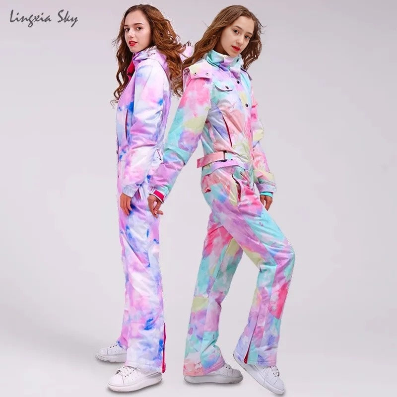 Sky - Colorful Jumpsuit for Snowboarding/Skiing