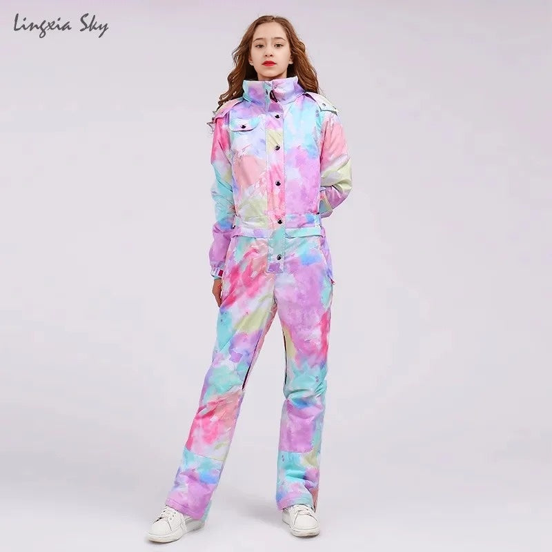 Sky - Colorful Jumpsuit for Snowboarding/Skiing